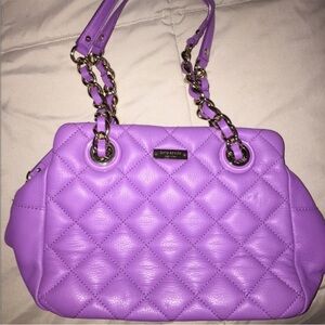 Kate Spade Purple Quilted Shoulder Bag